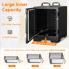 81-quart insulated food pan carrier with 270° door, featuring 8 shelf dividers for versatile food storage.