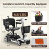 iScooter X02 Pro Mobility Scooter 4-Wheel 20 Mile Range 6.2 MPH 24V 20Ah New