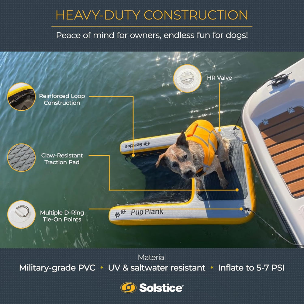 Swimline Solstice 33248 Inflatable Pup Plank XL 48" x 32" with 200 Lbs Capacity New