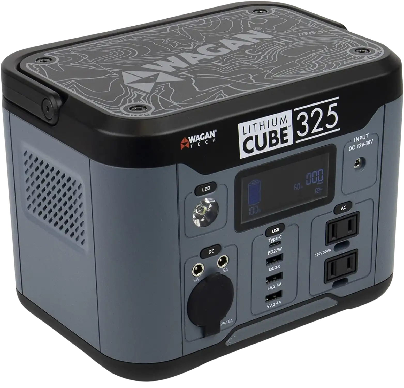 Wagan 8832 Lithium Cube 325 Portable Power Station 324Wh Backup Lithium Battery New