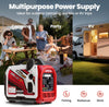 Maxpeedingrods 1800W/2400W Inverter Generator Gas Low THD CO Alert Bluetooth App MXR2400GT-US New