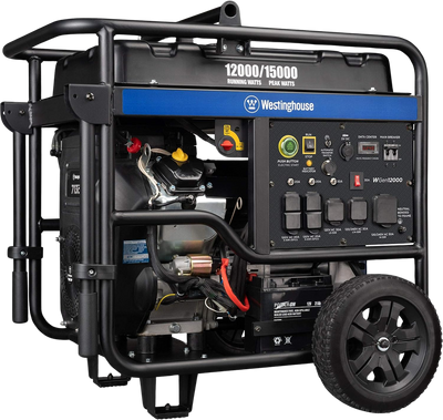 Westinghouse WGen12000c Generator 12000W/15000W 50 Amp Remote Start Gas with CO Sensor New