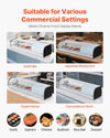 Vevor Commercial Display Case Refrigerator 1.8 Cu. Ft 5-Pan LED Lighting Temp Control New