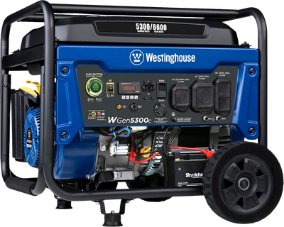 Westinghouse WGen5300c Generator 5300W/6600W 30 Amp Remote Start Gas with CO Sensor New