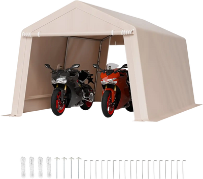 Vevor Outdoor Storage Shed 10 x 15 ft with Double Doors and Vents Waterproof New
