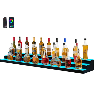 Vevor Lighted Bottle Display 3-Tier 70
