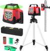 Vevor Rotary Laser Level Kit 2,000 ft 360-Degree Self Leveling with Tripod Scale Remote Control New