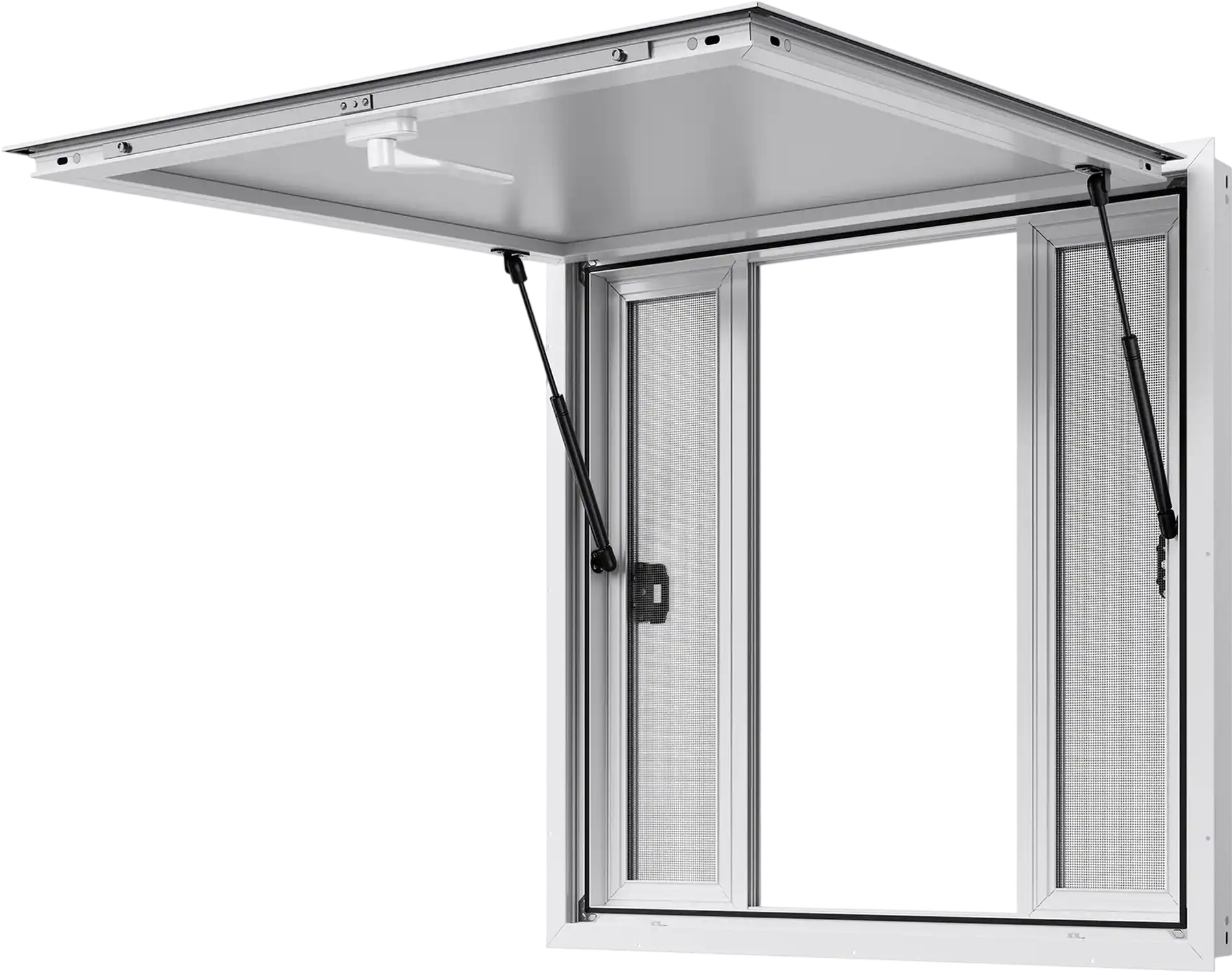 Vevor Concession Window 36 x 36 in. with Awning Door 4 Sliding Screens New