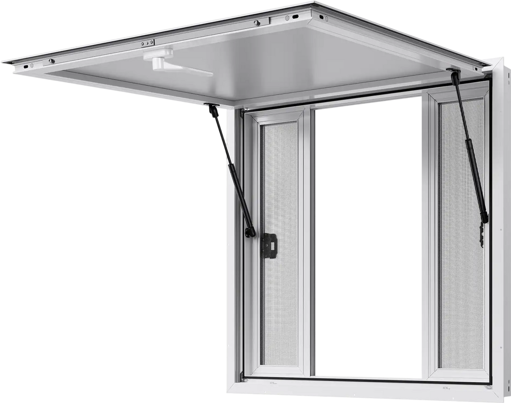 Vevor Concession Window 36 x 36 in. with Awning Door 4 Sliding Screens New