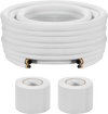 Vevor Mini Split Line Set 100 ft. 1/4" and 3/8" OD Copper Tubing Insulated with Flared Nuts New
