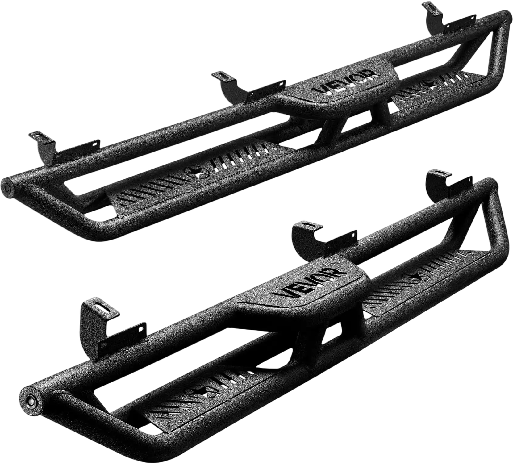 Vevor Running Boards 6 in. Side Steps Non-Slip 550 lb. Capacity fits 2007-18 Jeep Wrangler JK New