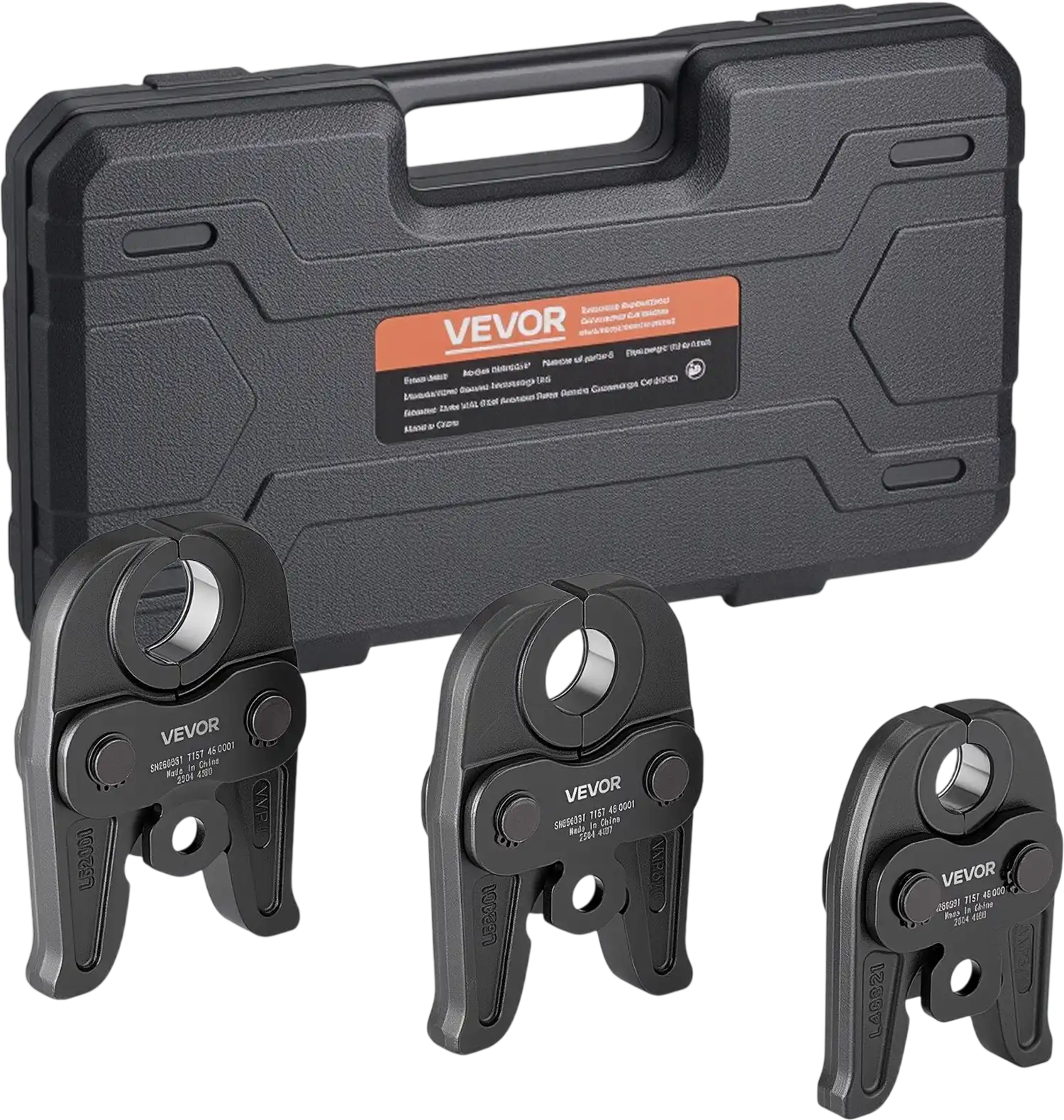 Vevor MegaPress Jaws 3-Piece Set with Carrying Case New