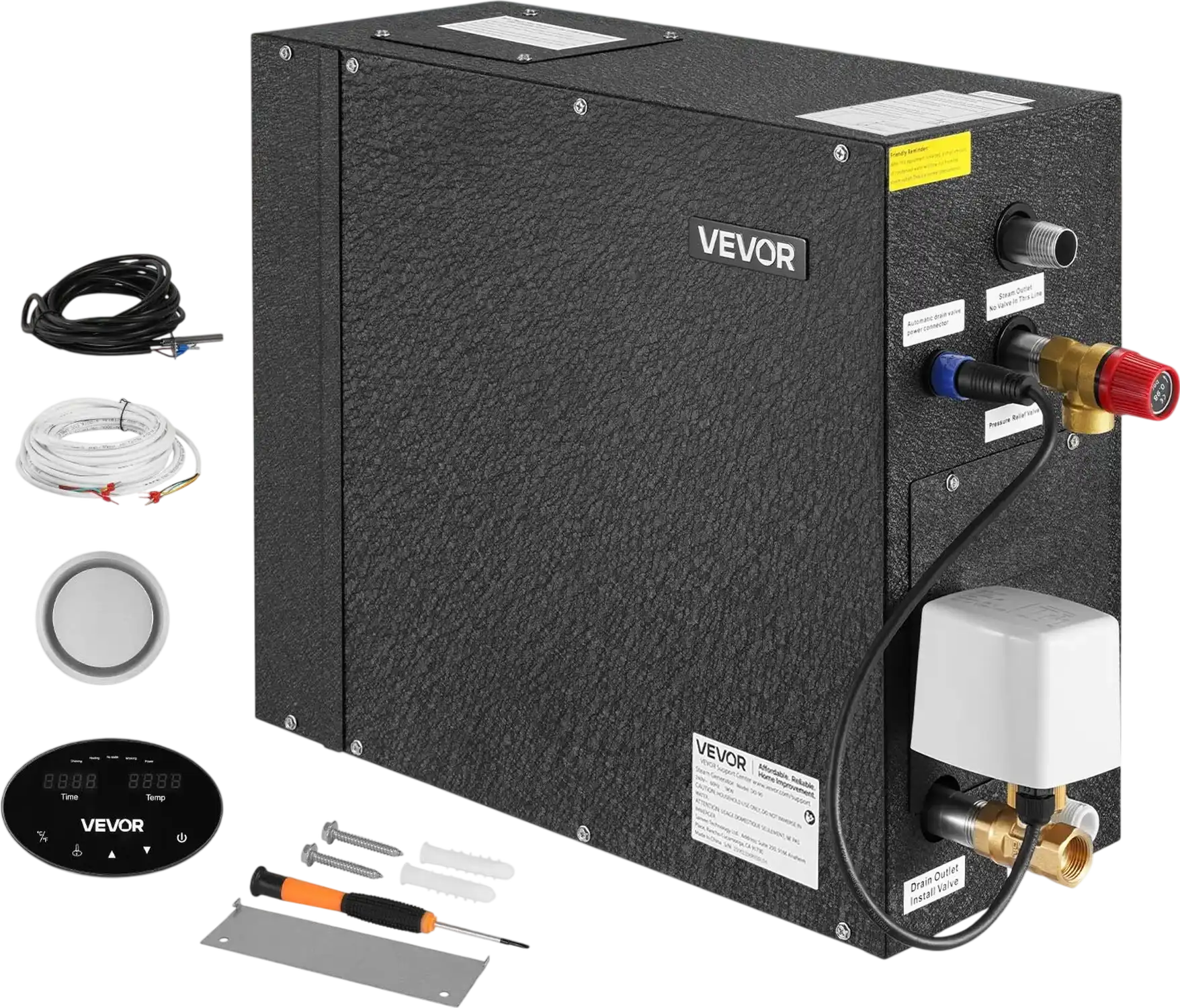 Vevor Steam Generator 9kW Shower System with Controller for Home Sauna 220-240V New