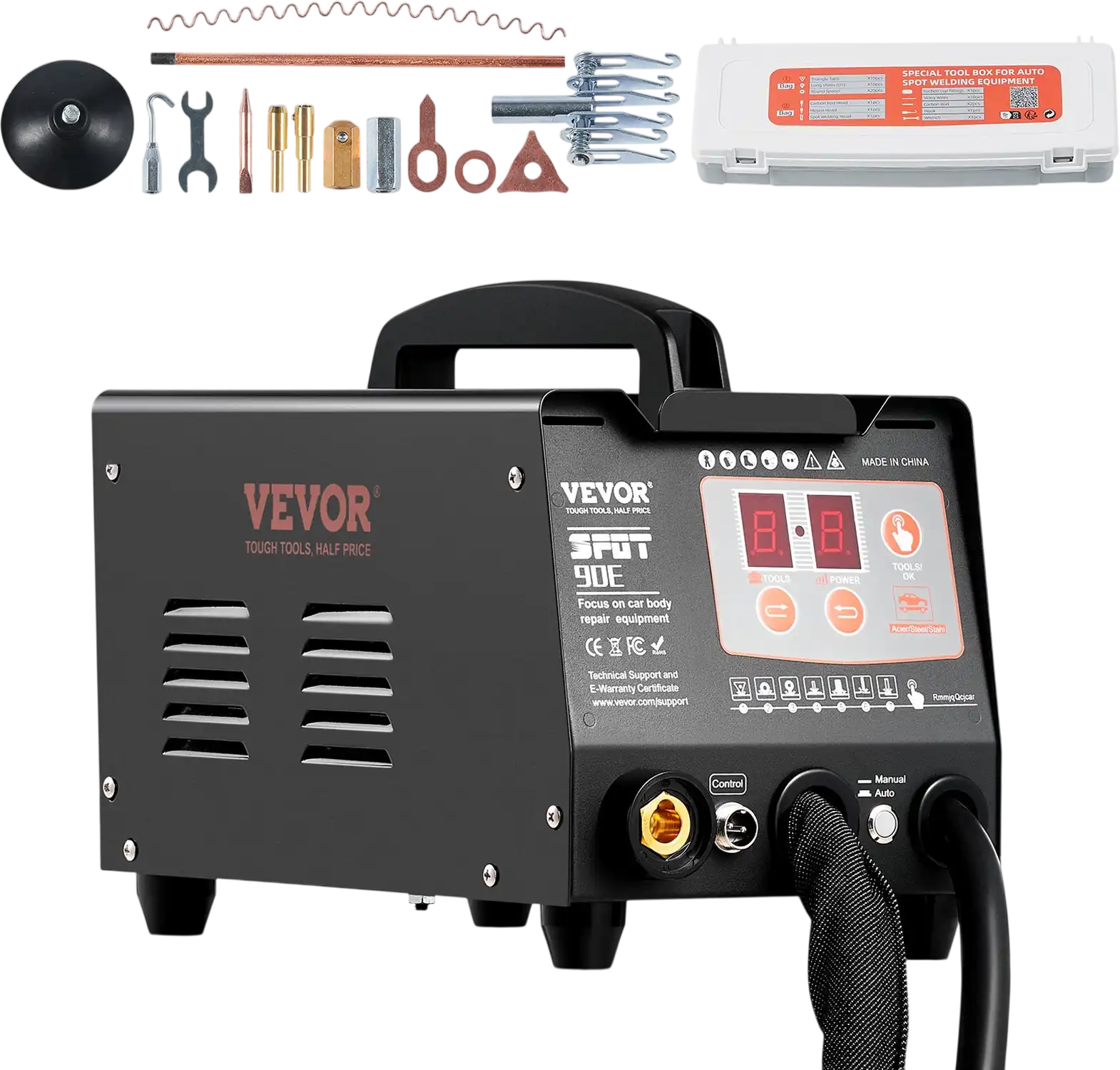 Vevor Spot Welder Dent Repair Kit 3kW with 2 Welding Guns Auto/Manual Modes 110V New