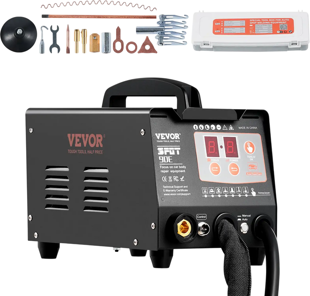 Vevor Spot Welder Dent Repair Kit 3kW with 2 Welding Guns Auto/Manual Modes 110V New