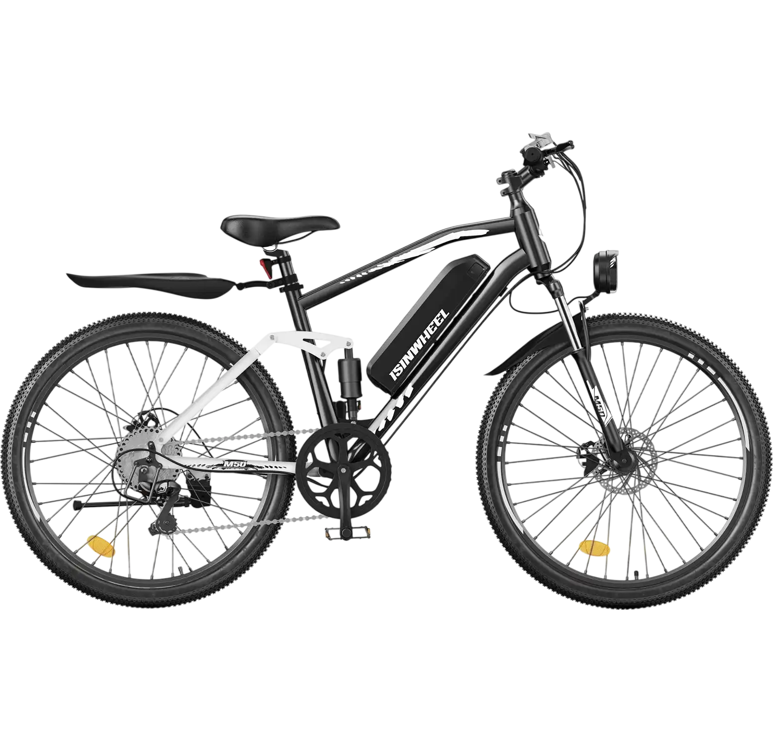 isinwheel M50 Electric Mountain Bike 750W 20 MPH 60 Mile Range 36V New