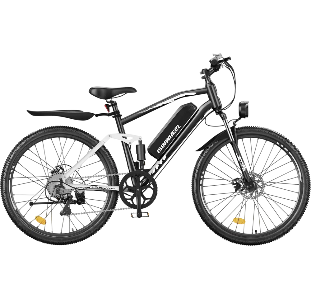 isinwheel M50 Electric Mountain Bike 750W 20 MPH 60 Mile Range 36V New