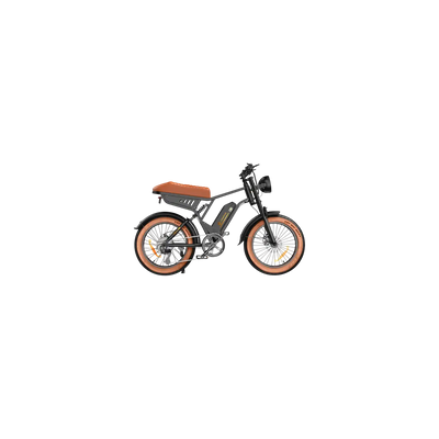 isinwheel R6 Electric Bike Off Road Retro 1000W 28 MPH 75 Mile Range 48V New