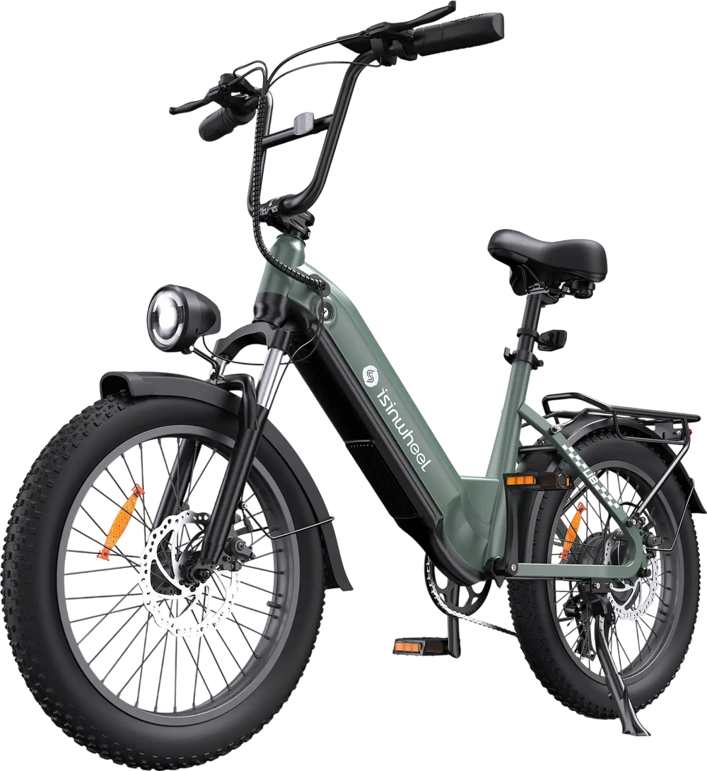 isinwheel U8 Pro Electric Bike All-Terrain 1000W 28 MPH 105 Mile Range 48V New