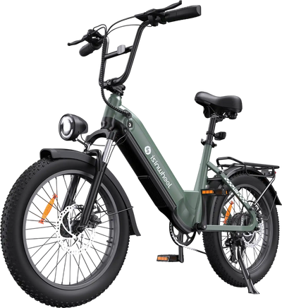 isinwheel U8 Pro Electric Bike All-Terrain 1000W 28 MPH 105 Mile Range 48V New