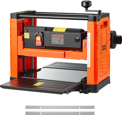 Vevor Thickness Planer Two-Blade 13 in. Width Dual Rollers Single Speed 23,500 RPM 1800W New