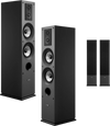 Vevor Floor-Standing Tower Speakers 3-Way with Tweeters and Dual 5.25" Woofers 145W New