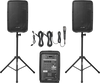 Vevor Portable PA System with 8 Channel Mixer Dual Speakers Wireless Bluetooth 300W New