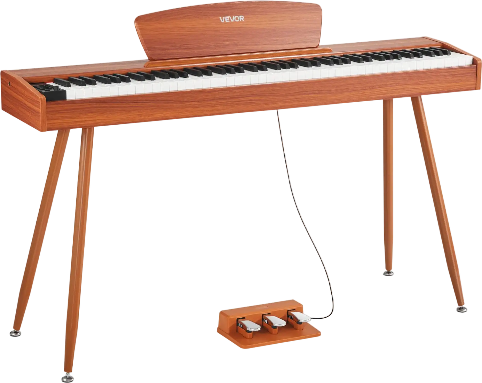 Vevor Digital Piano 88 Keys Fully Weighted with Music Stand Triple Pedal 280 Tones New