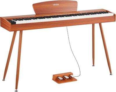 Vevor Digital Piano 88 Keys Fully Weighted with Music Stand Triple Pedal 280 Tones New