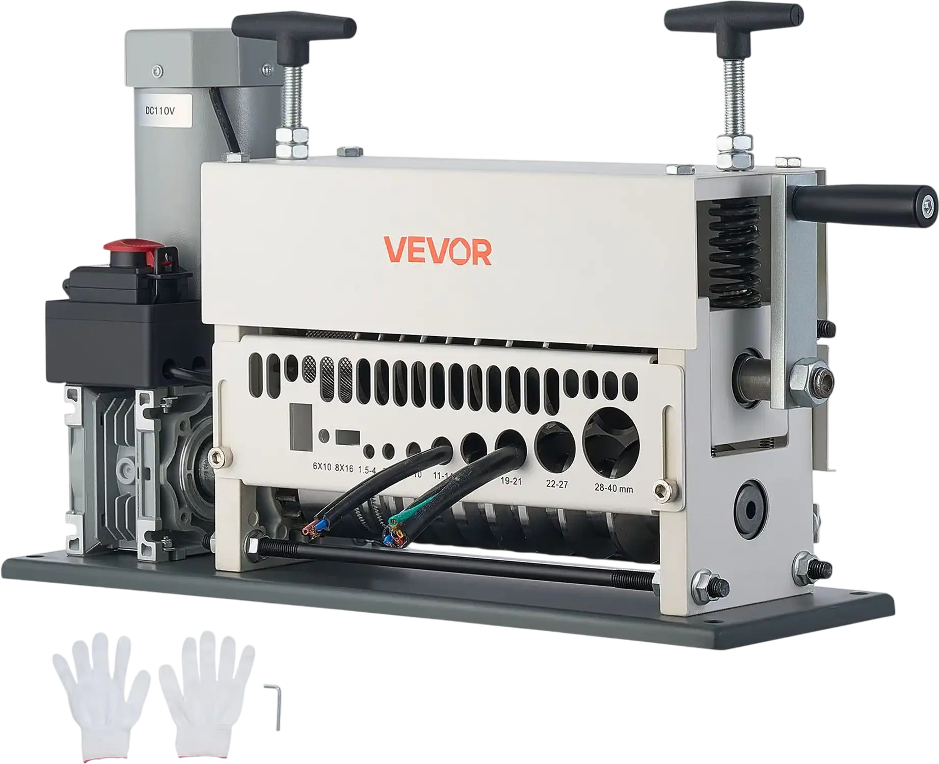 Vevor Automatic Wire Stripper 11 Channel .06-1.57 in. with Manual Crank 370W New