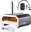 Vevor Pizza Oven 16 in. Dual Fuel Wood Propane with Thermometer New