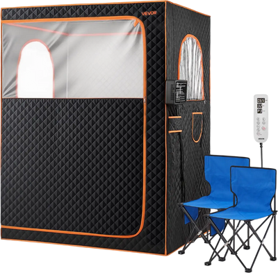 Vevor Sauna Tent 2-Person Portable with 9-Level Temp Control Remote Control New