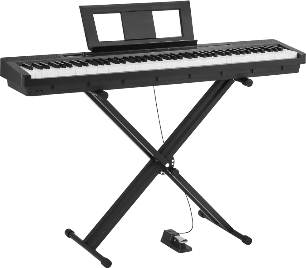 Vevor Digital Piano 88 Keys Fully Weighted 280 Tones with Sustain Pedal and Stand New