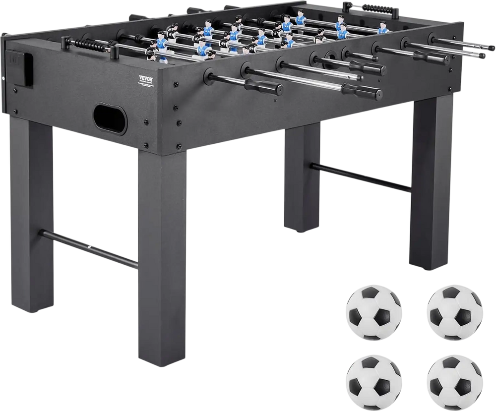 Vevor Foosball Table 55 in. Full Size with Score Keeper Cup Holders New