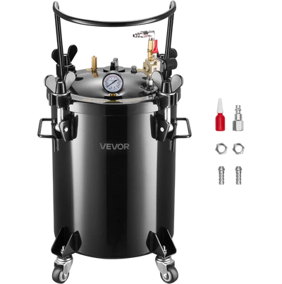 Vevor Pressure Pot Casting Tank 7.9 Gal. with 3 Quick-Connect Couplers New