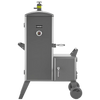 Vevor Charcoal Offset Smoker with Side Firebox 6 Adjustable Grates Thermometer New