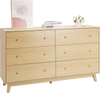 Vevor Wooden Dresser 54 x 15 x 32 in. 6 Drawer Organizer New