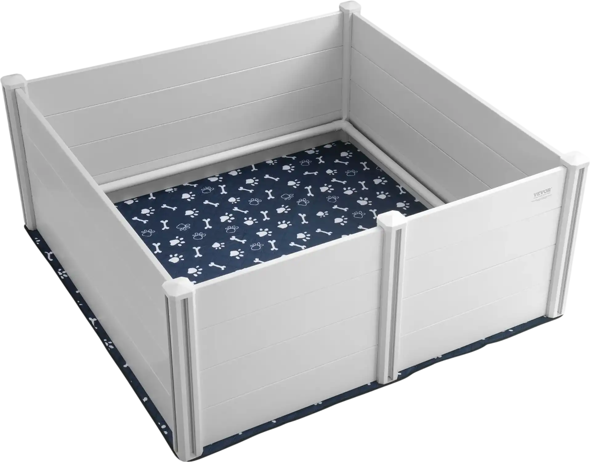 Vevor Dog Whelping Box 59.8 x 59.8 in. Puppy Pen with Washable Pad New