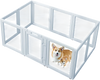 Vevor Dog Whelping Box 76 x 49 in. Modular Puppy Pen with Transparent Windows New