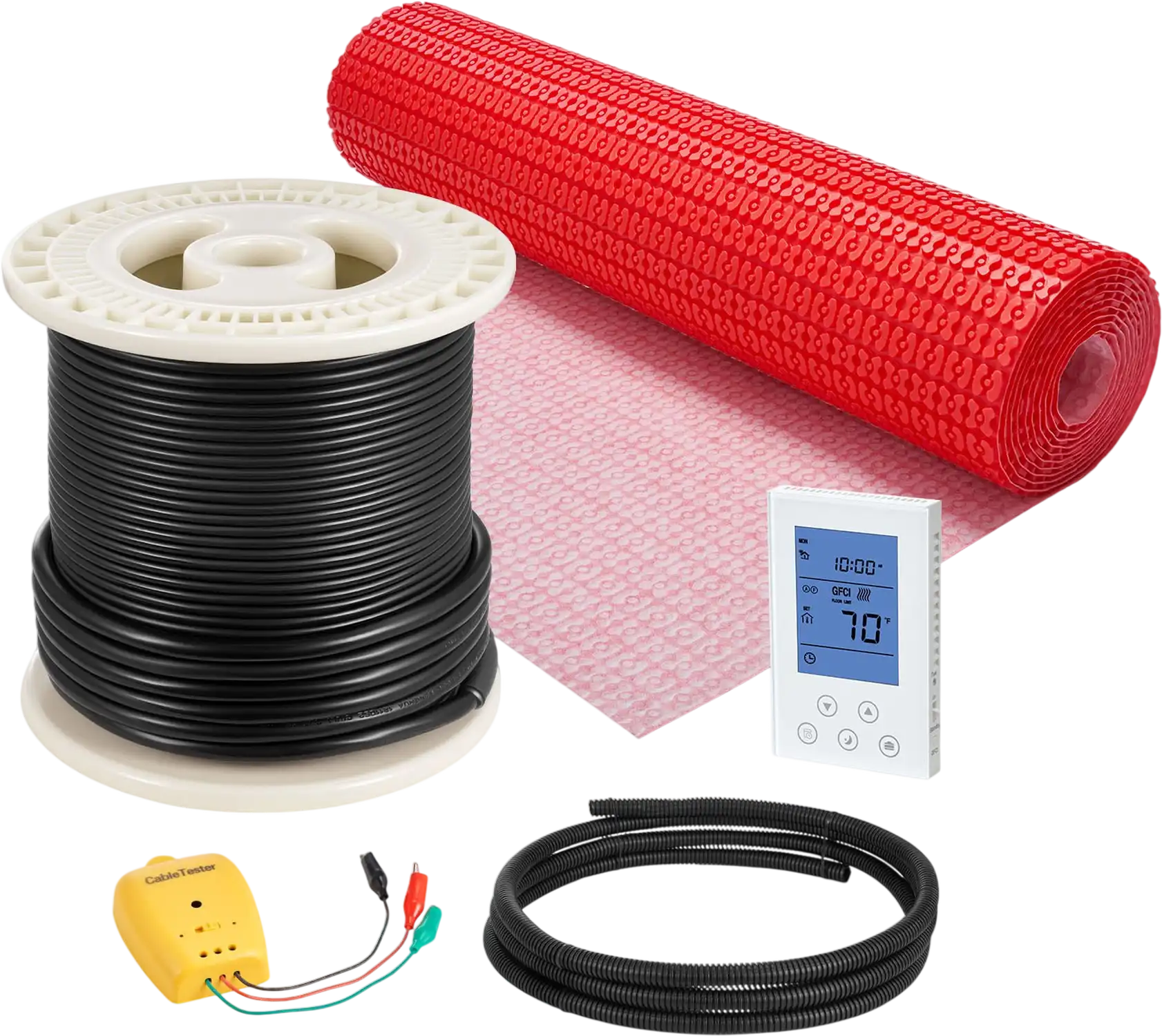 Vevor Floor Heating Mat System 80 Sq. Ft. with Smart Control Thermostat 960W 120V New
