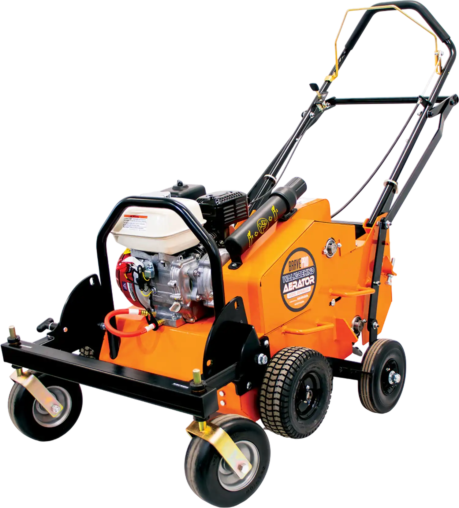 Brave U Turn Lawn Aerator 16 in. Walk-Behind 5.5 HP Honda GX120 Engine BRPWBA18H New
