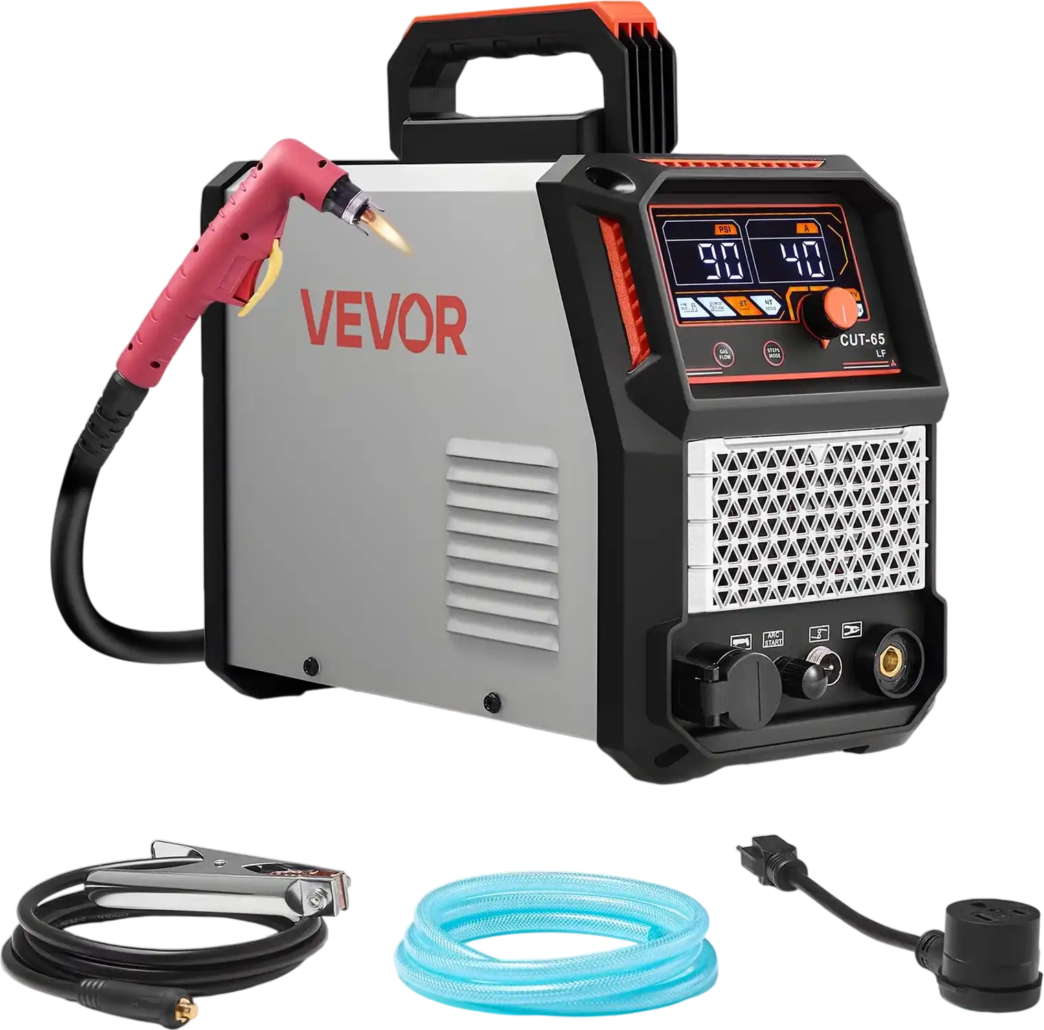 Vevor Plasma Cutter 65A Non-Touch Pilot Arc Non-High Frequency IGBT Inverter 2T/4T 110/220V New