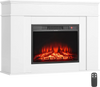 Vevor Electric Fireplace with Mantel 43 in. Adjustable Flames Remote Control 5,120 BTU 1500W New