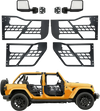 Vevor Jeep Tube Doors Hunting Style with Rear View Mirrors for 2007-2018 Wrangler JK New
