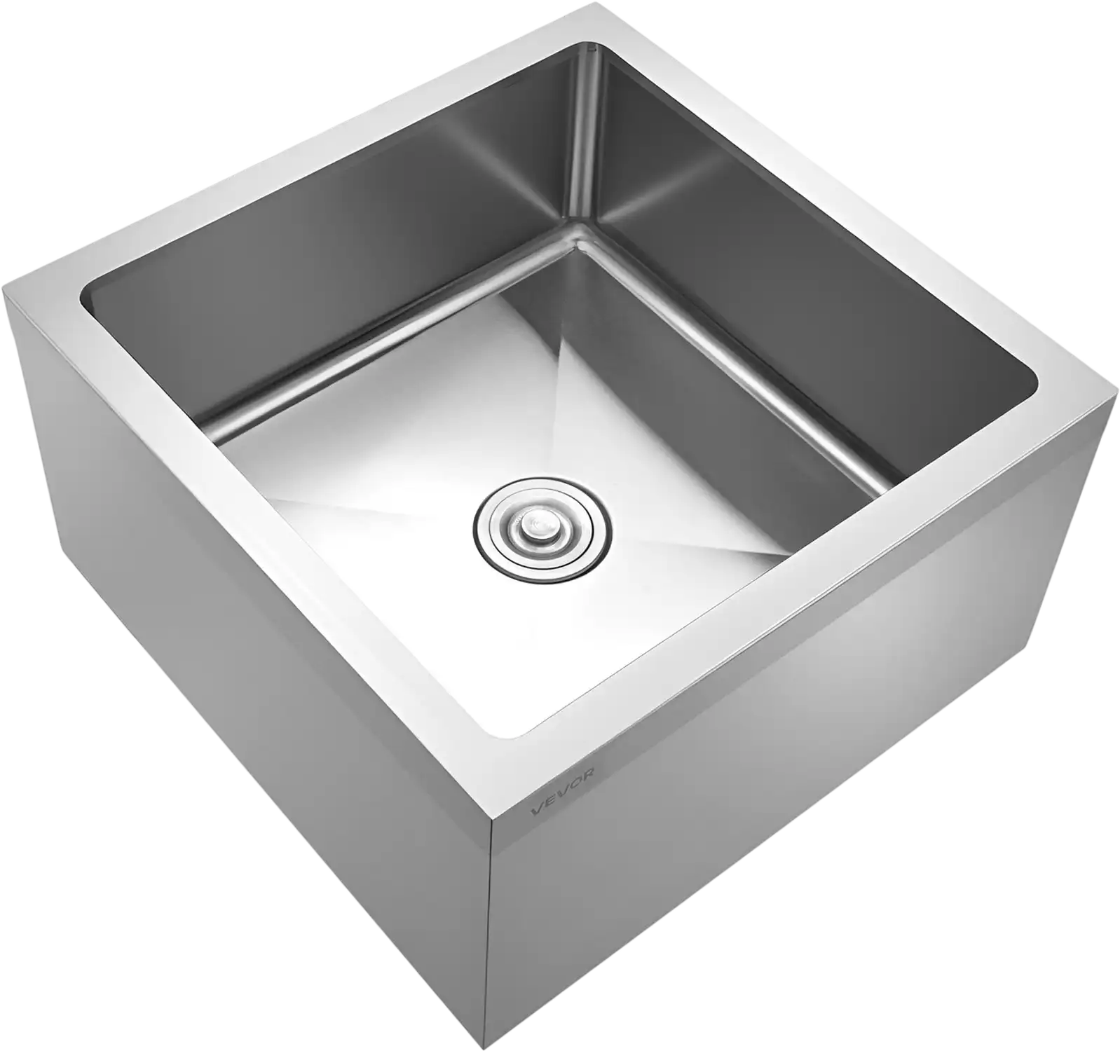 Vevor Floor Mop Sink 24 x 24 x 13 in. with Filter Stainless Steel New