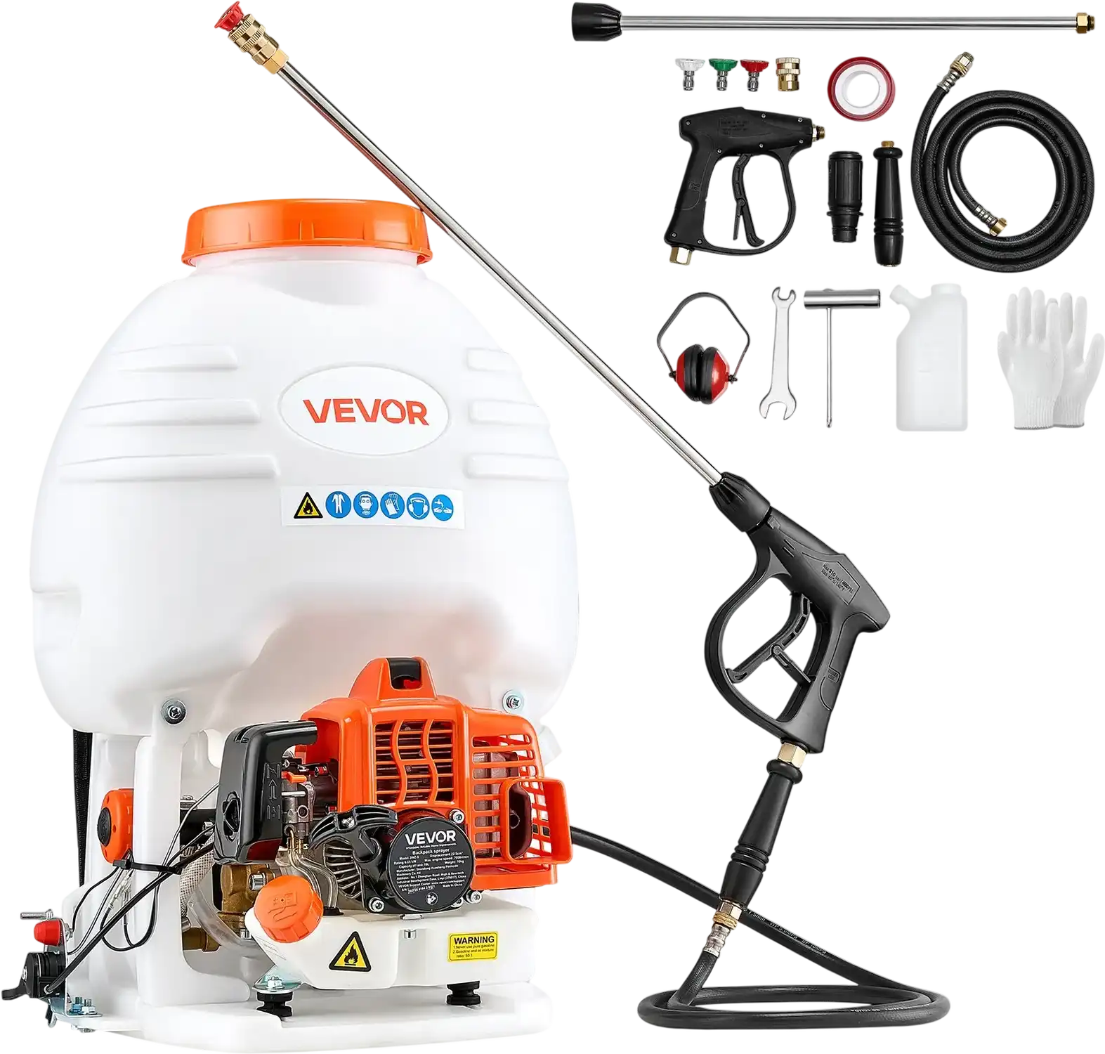 Vevor Backpack Sprayer Gas Powered 0.9 HP with 5 Gal. Tank 24 in. Wand New