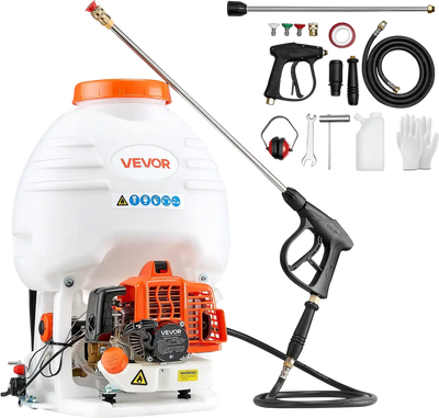 Vevor Backpack Sprayer Gas Powered 0.9 HP with 5 Gal. Tank 24 in. Wand New