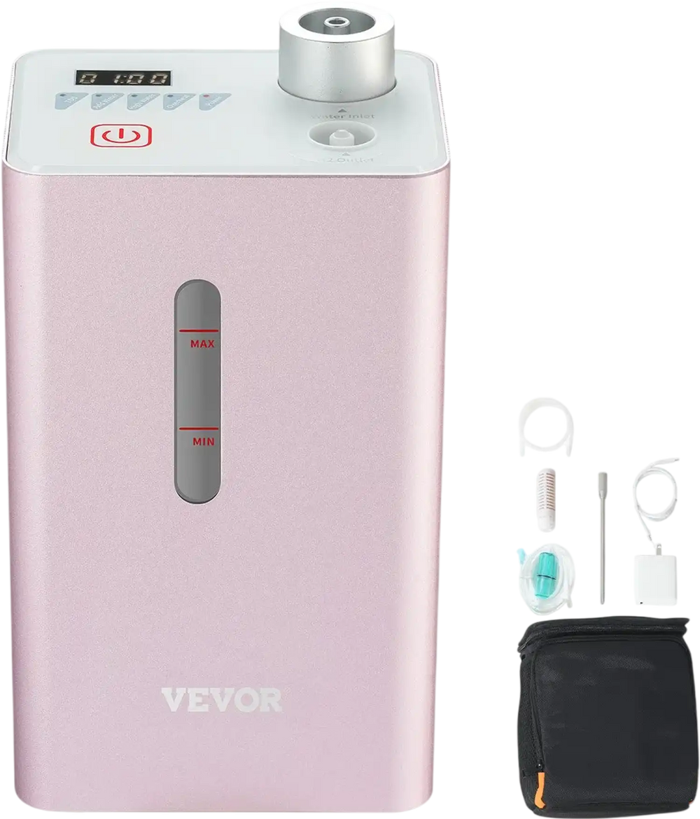 Vevor Hydrogen Inhaler High Purity 180 ml/min Dual Port 50W New