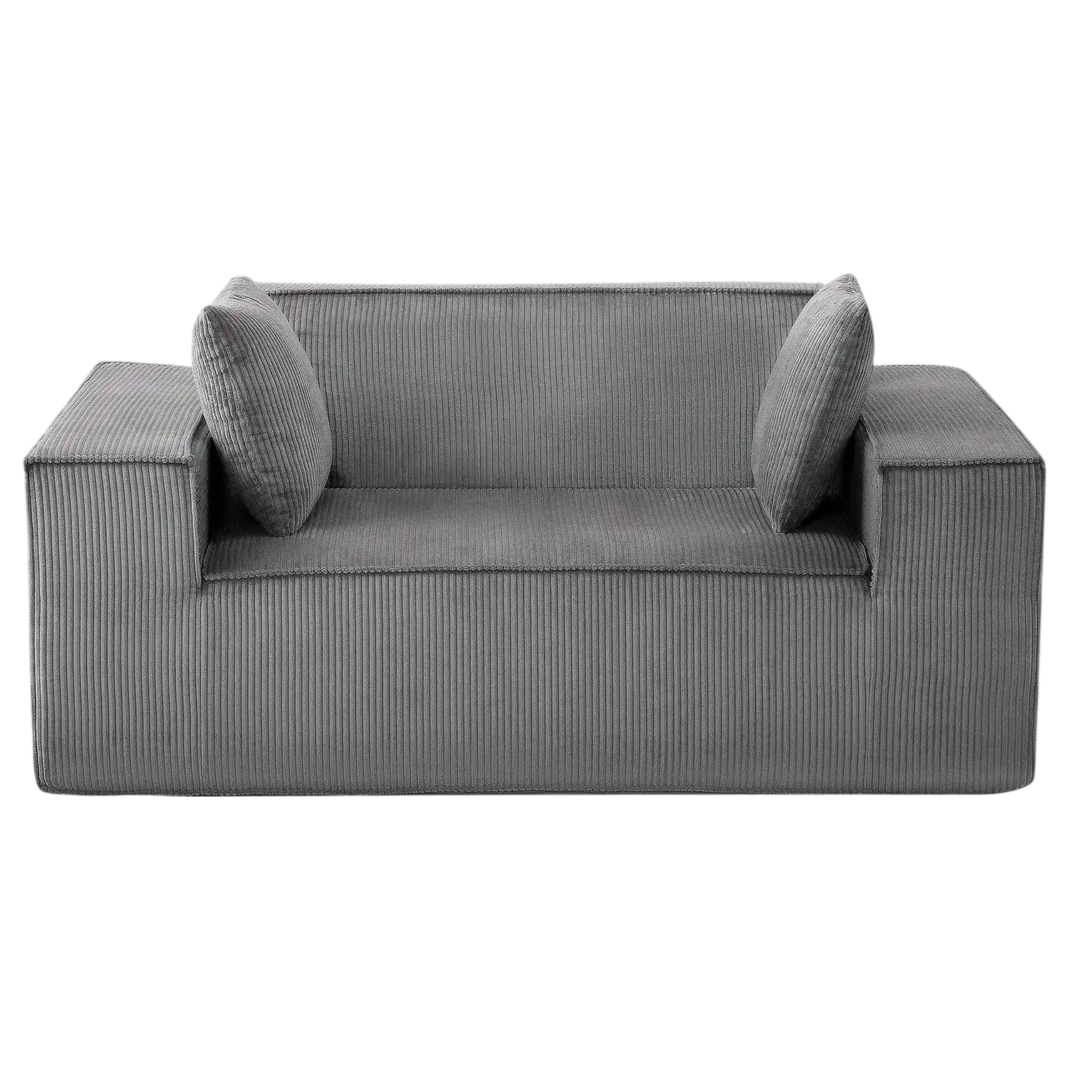 Vevor Loveseat Sofa 63 in. Corduroy with Pocket Springs New