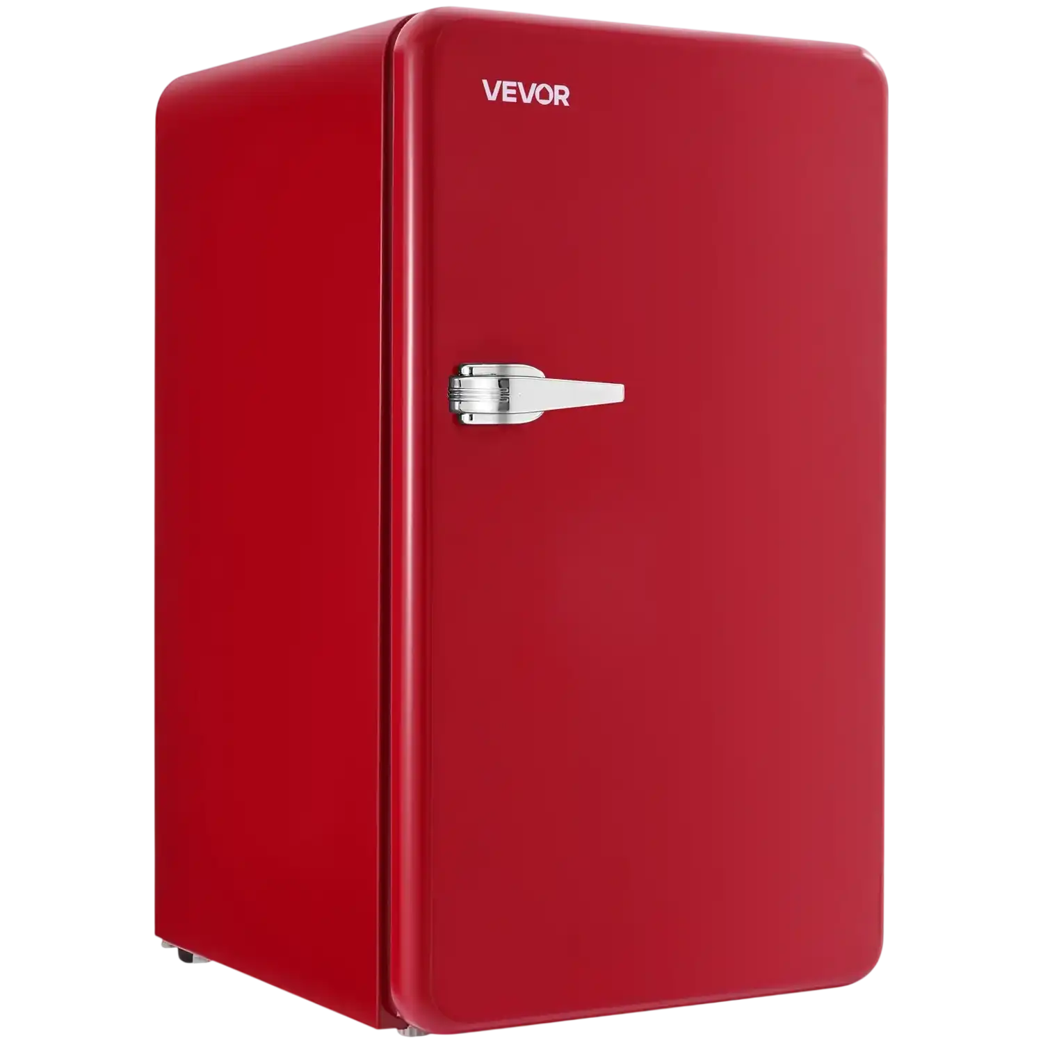 Vevor Mini Fridge 3.2 Cu. Ft. Single Door with Freezer Zone Adjustable Temp Glass Shelf New